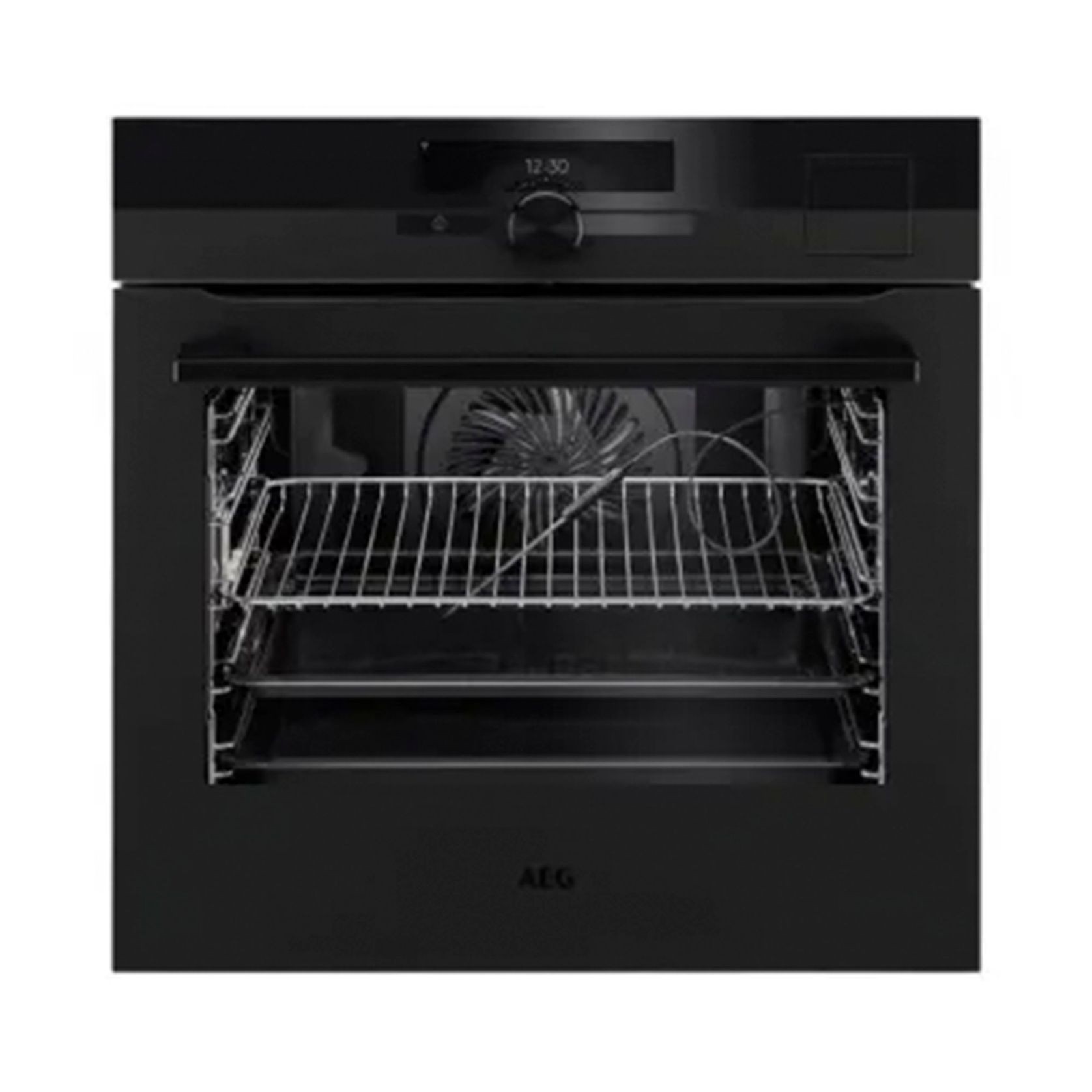 AEG 60cm SteamCrisp Pyroluxe Multifunction Oven - Matte Black gallery detail image