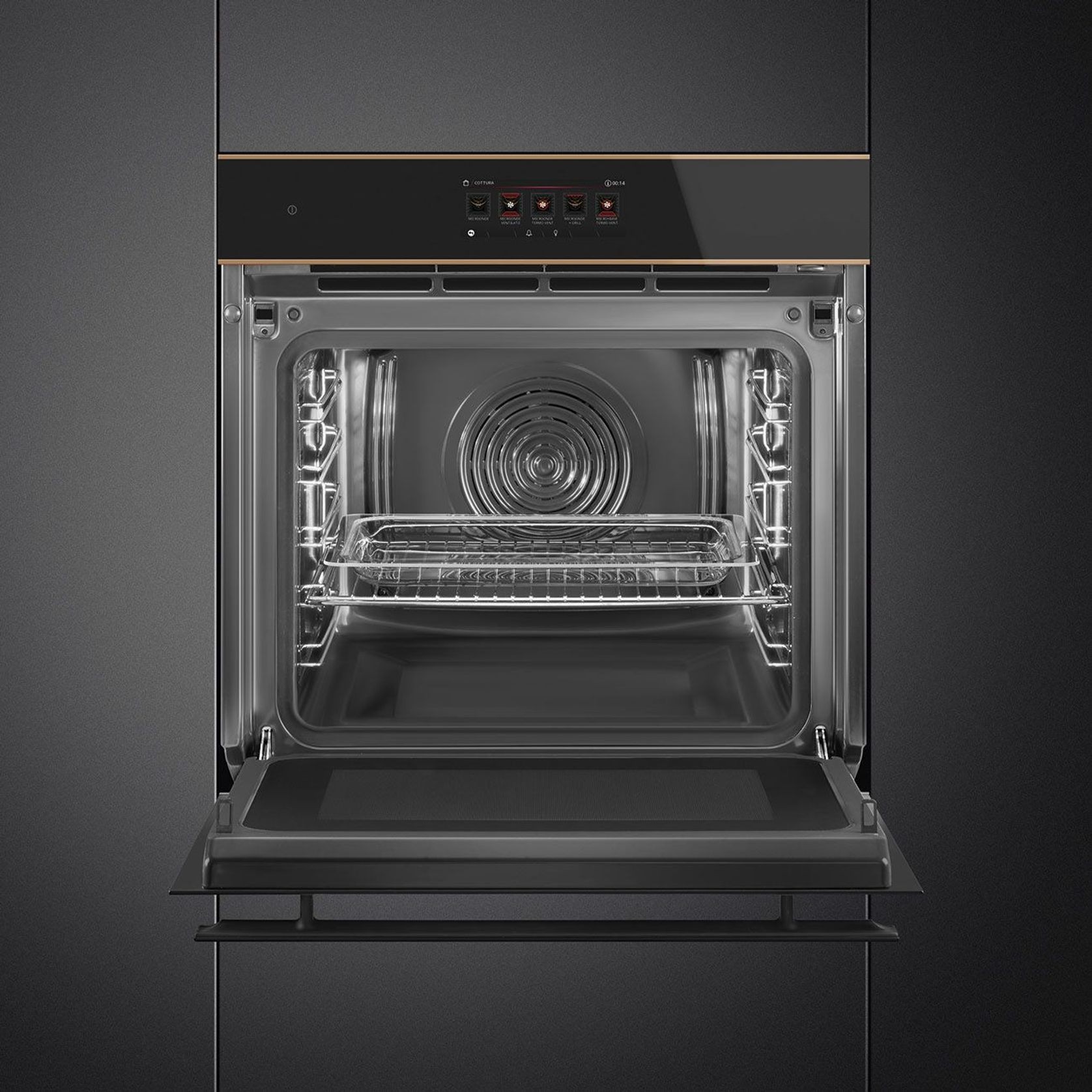 60cm Dolce Stil Novo Multitech Oven - SOA6606APNR gallery detail image