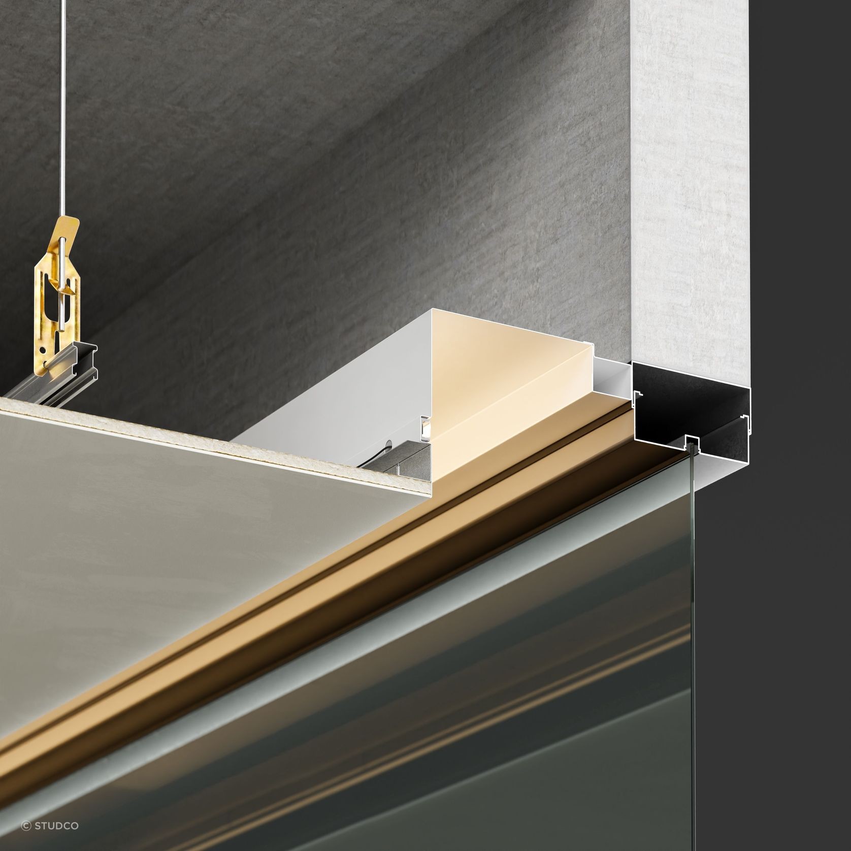 EzyPelmet with LED Integration lit-up
