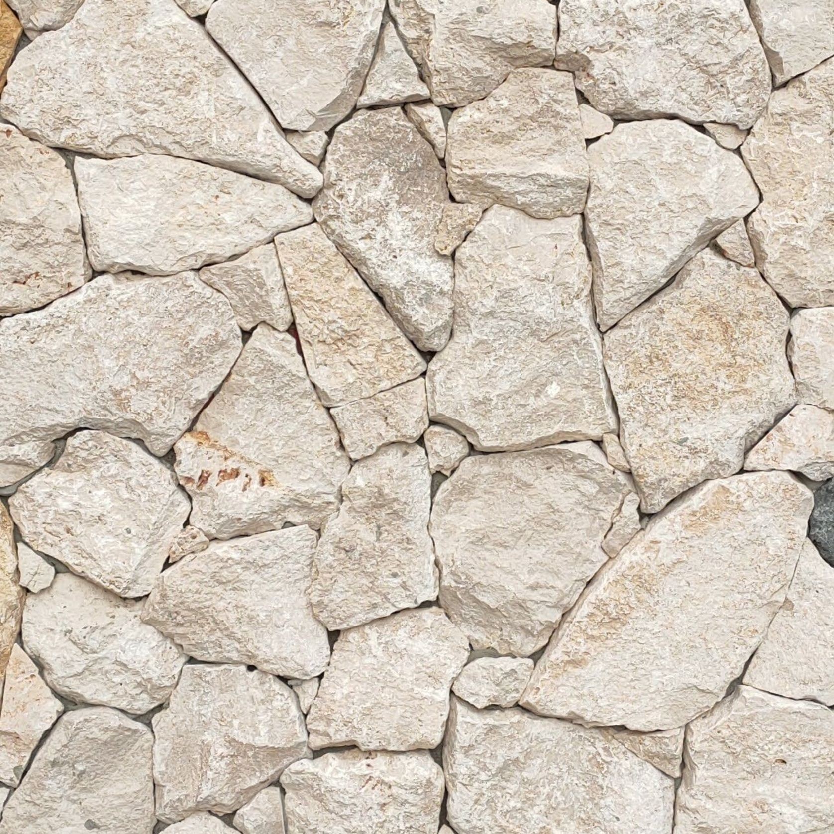 Latte Travertine Rockface Random I Cladding - Loose gallery detail image