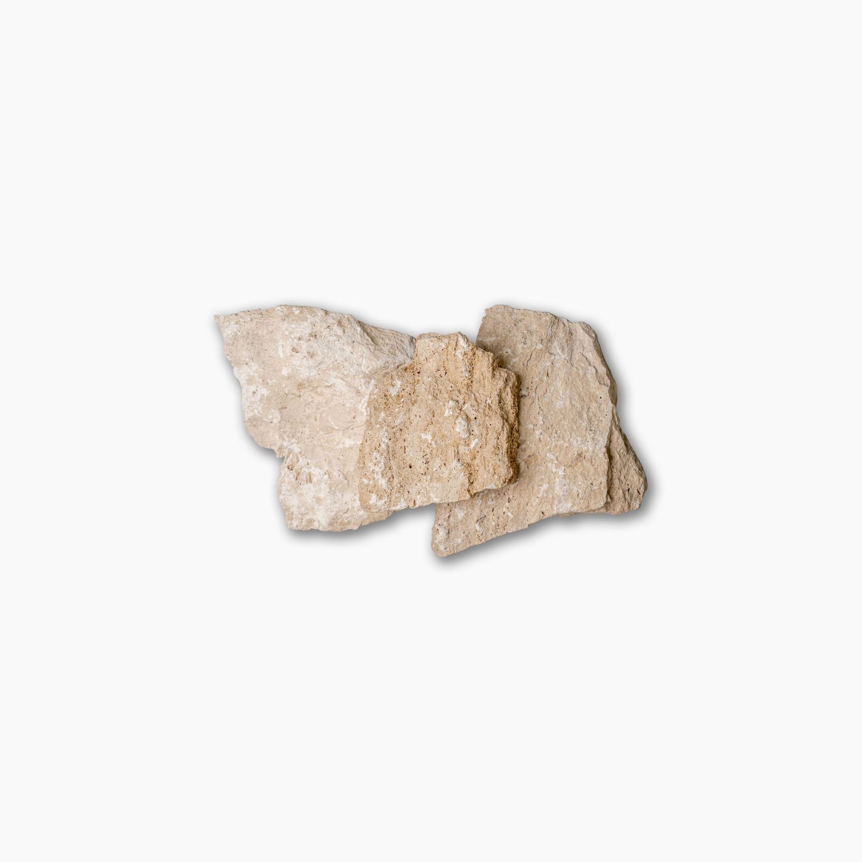 Latte Travertine Rockface Random I Cladding - Loose gallery detail image