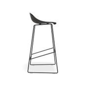 Pop Stool Black Frame and Black Shell Seat gallery detail image