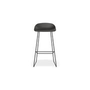 Pop Stool Black Frame and Black Shell Seat gallery detail image