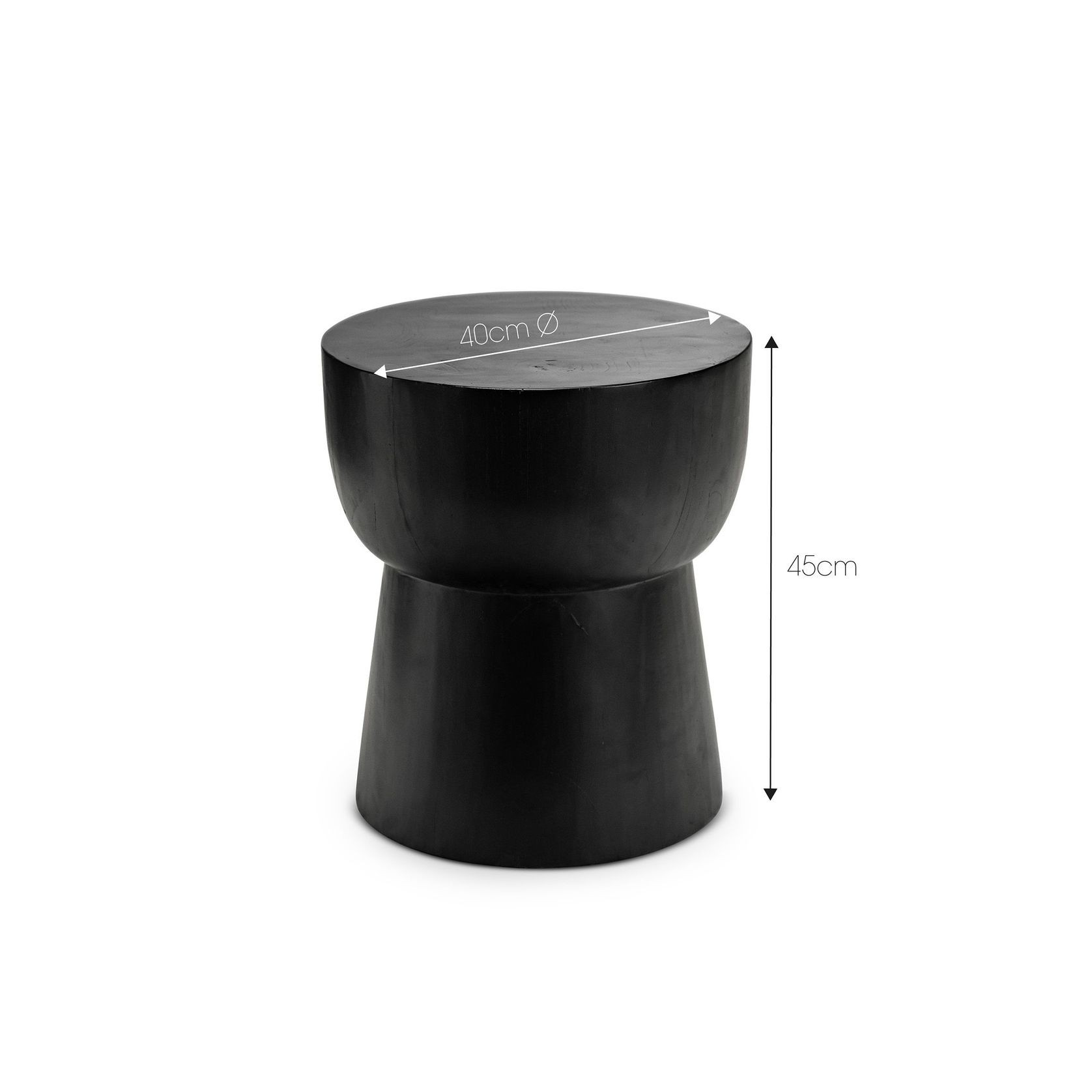 Corky Eggcup Stool | Black gallery detail image