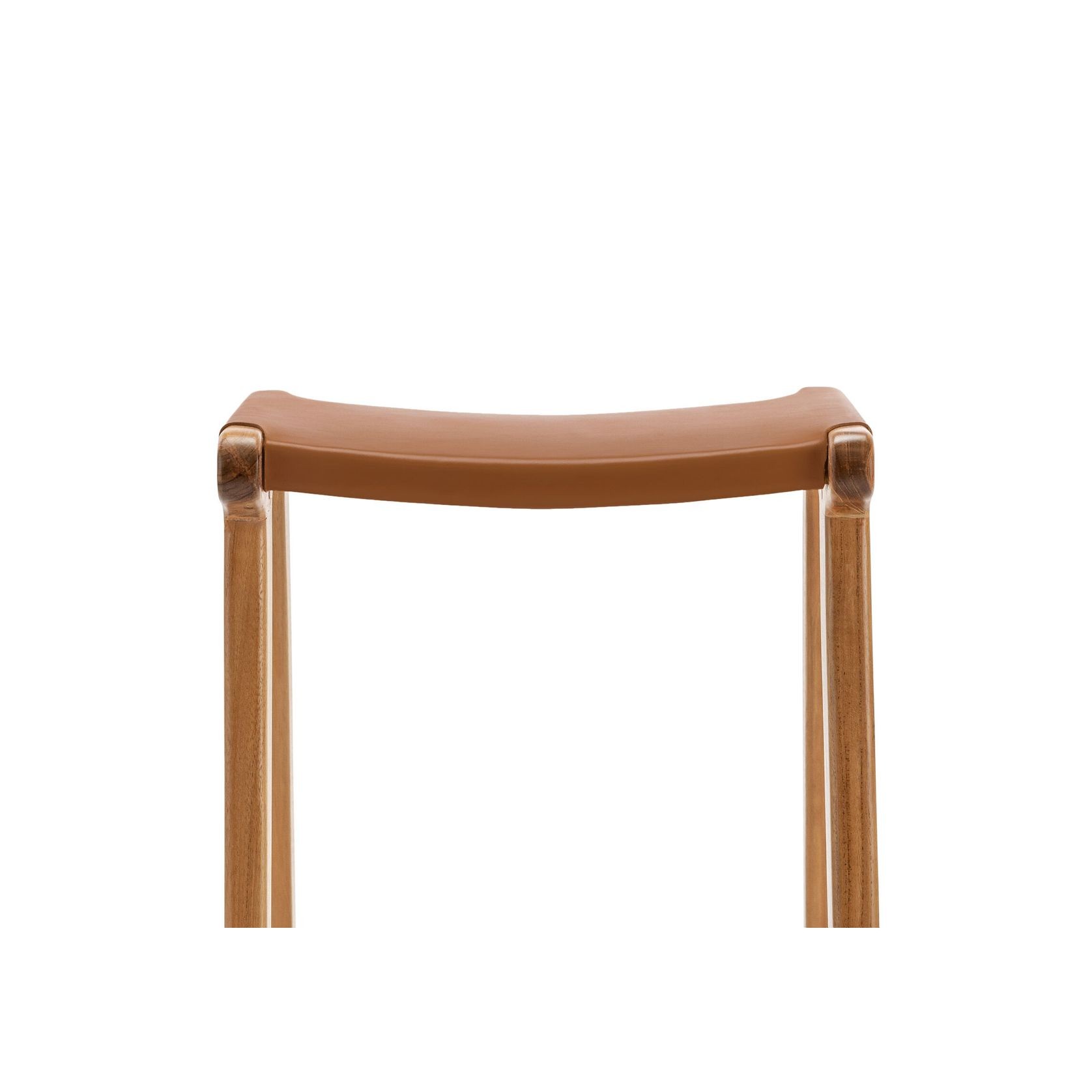 Casey 67cm Flat Leather Barstool | Coco Tan gallery detail image