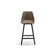 Hanns Mocha Brown Vegan Leather 67cm High Back Barstool | Set of 2 gallery detail image