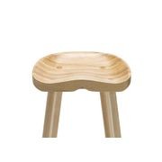 Moku Solid Ashwood Oak Tractor Seat Barstool | Set of 2 | Natural gallery detail image
