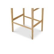 Arche Solid Ashwood Woven Cord Barstool | Natural gallery detail image