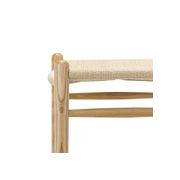 Arche Solid Ashwood Woven Cord Barstool | Natural gallery detail image