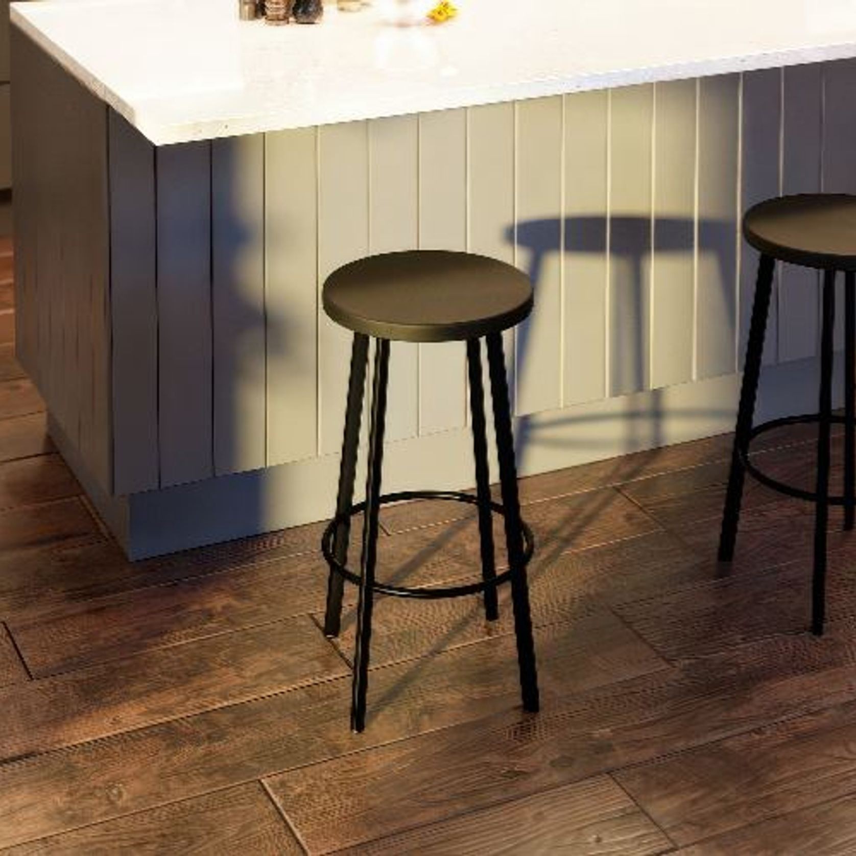 Atlas Bar Stool - Black gallery detail image