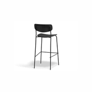 Rylie Stool - Black Stained Ash Seat and Backrest gallery detail image