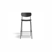 Rylie Stool - Black Stained Ash Seat and Backrest gallery detail image
