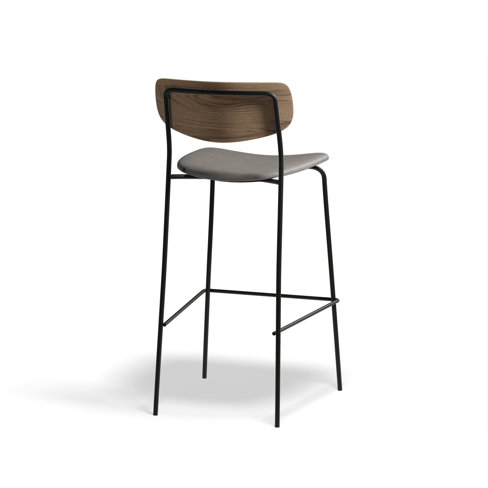 Rylie Stool Natural with Vegan Leather Seat gallery detail image