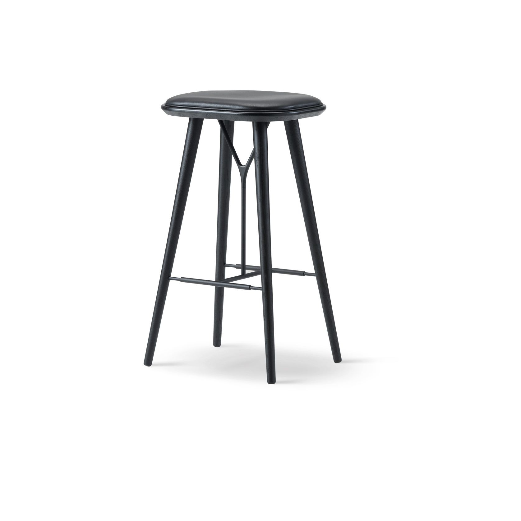 Spine Wood Stool Black by Fredericia gallery detail image