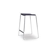 Ardent Stool - Brushed Steel - Black Pad gallery detail image