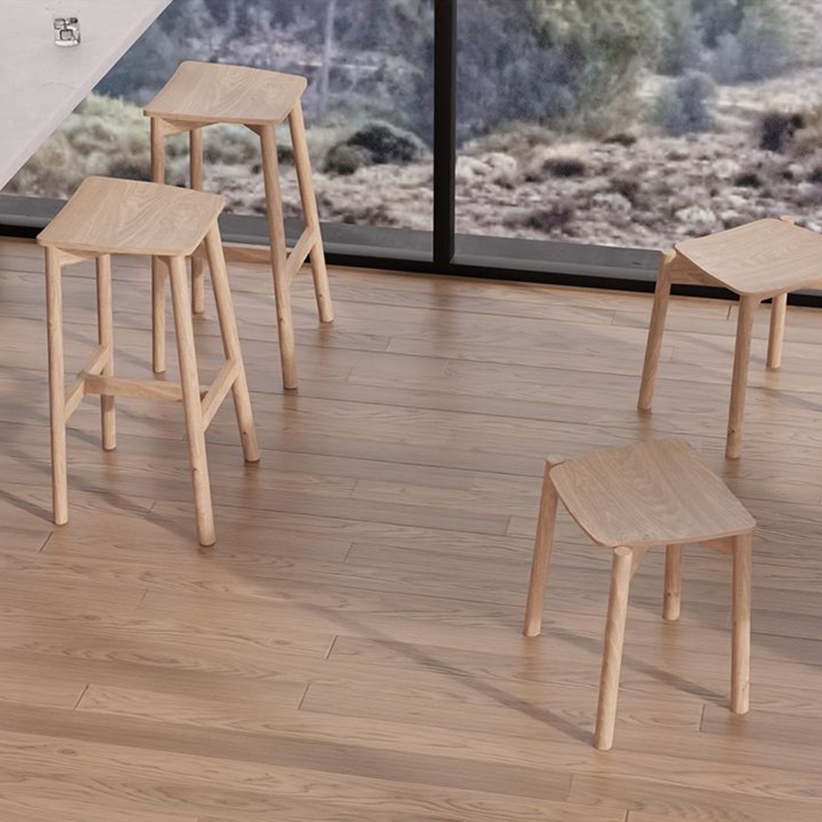 Andi Low Stool 45cm gallery detail image