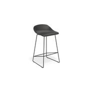 Pop Stool Black Frame and Black Shell Seat gallery detail image