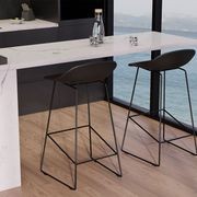 Pop Stool Black Frame and Black Shell Seat gallery detail image