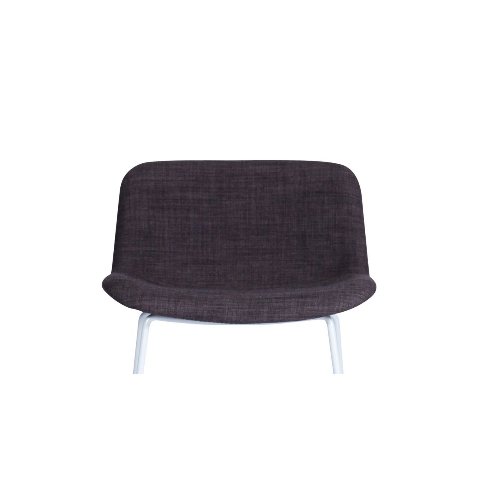 Umbria Stool - White - Charcoal Fabric  - 69cm Kitchen Bench Height gallery detail image