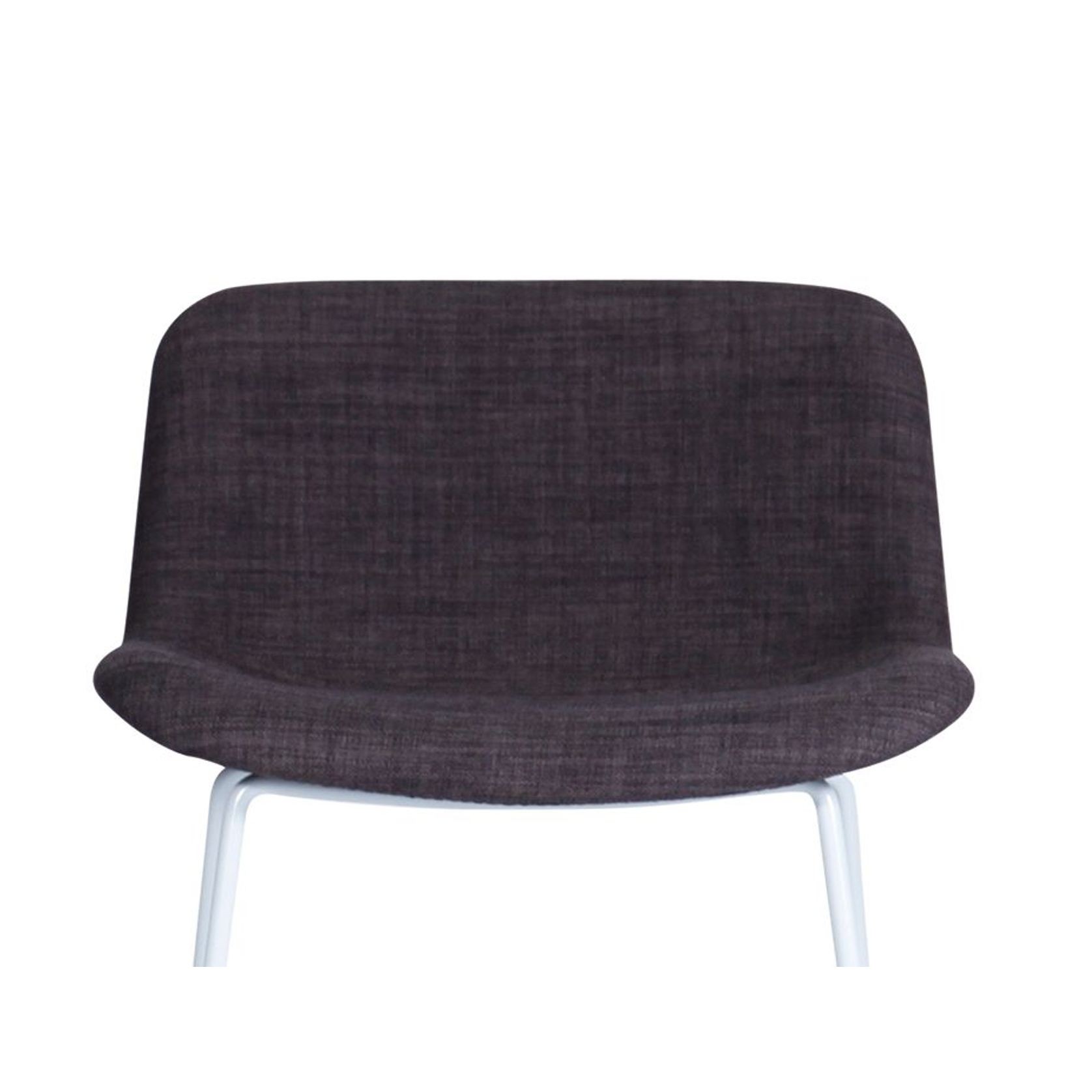 Umbria Stool - White - Charcoal Fabric  - 69cm Kitchen Bench Height gallery detail image