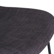 Umbria Stool -  Charcoal fabric - 69cm Kitchen Bench Height gallery detail image