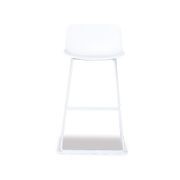 Umbria Stool - White - White Shell  - 66cm Kitchen Bench Height gallery detail image