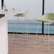 Pop Stool - Dusty Green Frame and Shell Seat gallery detail image