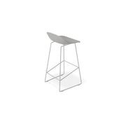 Pop Stool - Silver Grey Frame and Shell Seat gallery detail image