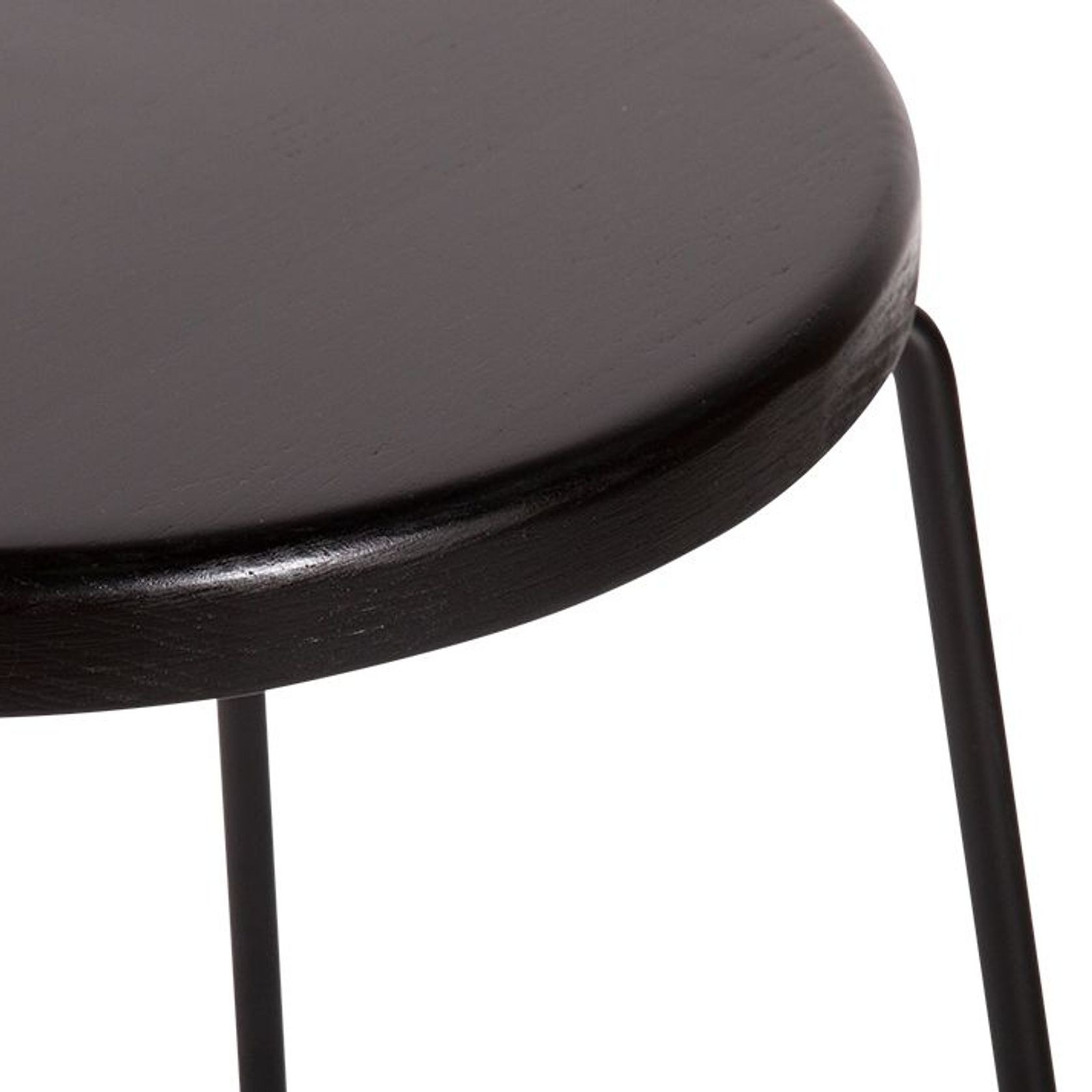 Hugo Bar Stool -  Black Seat - 68cm Round Seat gallery detail image