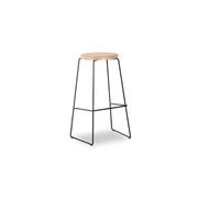 Hugo Bar Stool - Natural Seat - 78cm Round Seat gallery detail image
