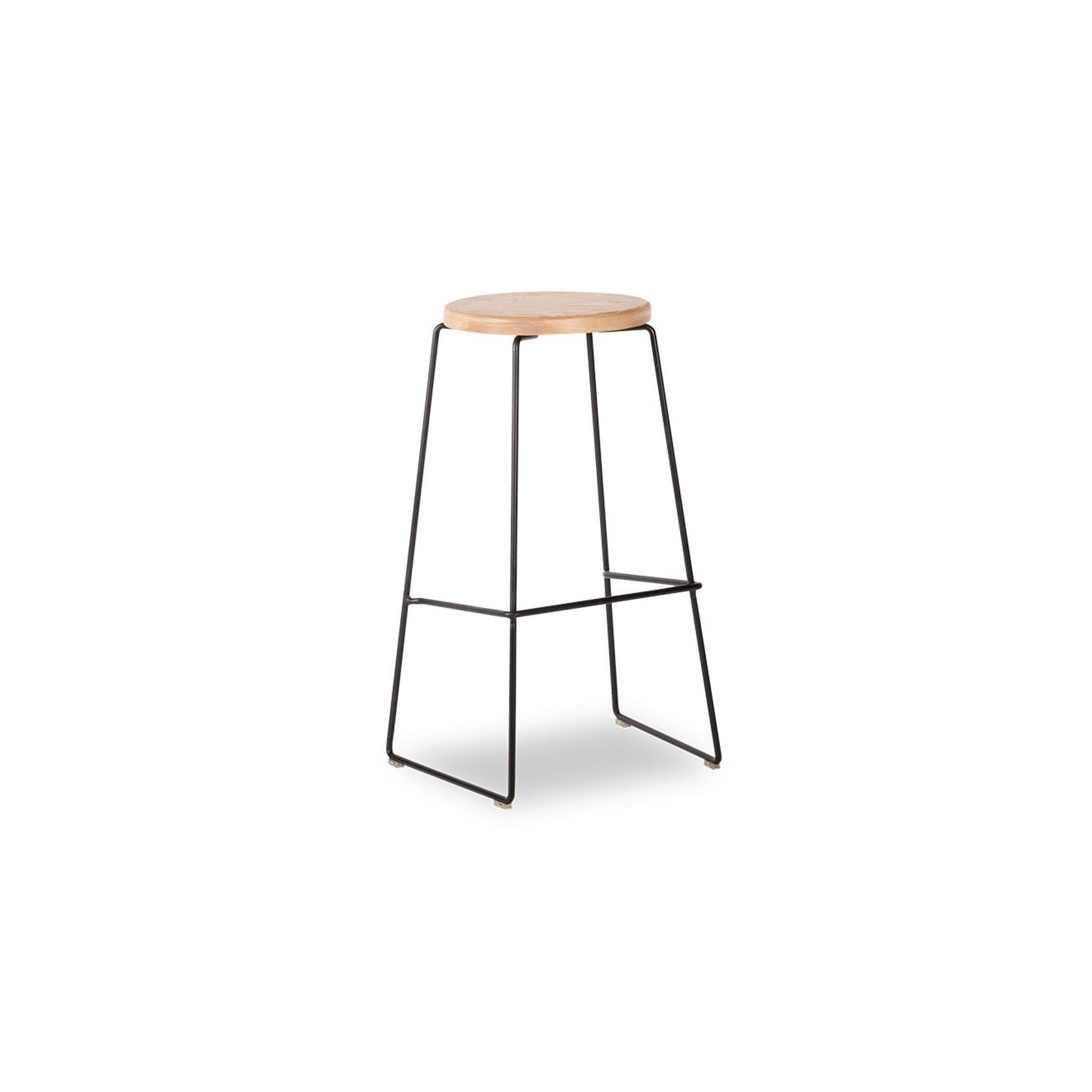 Hugo Bar Stool - Natural Seat - 78cm Square Seat gallery detail image