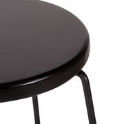 Hugo Bar Stool -  Black Seat - 78cm Round Seat gallery detail image