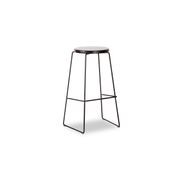 Hugo Bar Stool - Black Seat - 78cm Square Seat gallery detail image