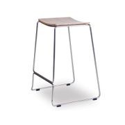 Ardent Stool - Brushed Steel - Natural gallery detail image