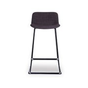 Umbria Stool -  Charcoal fabric - 69cm Kitchen Bench Height gallery detail image