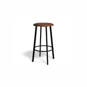 Atlas Bar Stool - Black with PU Pad Option gallery detail image