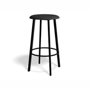 Atlas Bar Stool - Black with Fabric Pad Options gallery detail image