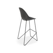 Pebble Black Stool Shell Seat - Counter Stool 75cm Seat gallery detail image