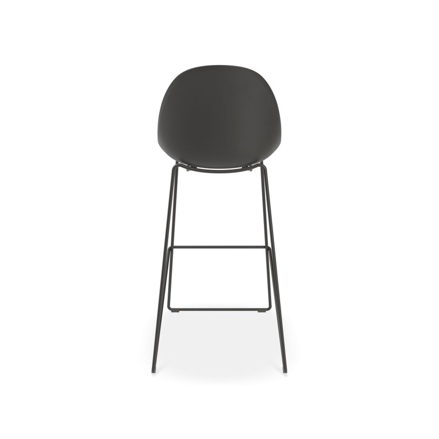 Pebble Black Stool Shell Seat - Counter Stool 75cm Seat gallery detail image