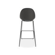 Pebble Black Stool Shell Seat - Counter Stool 75cm Seat gallery detail image