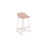 Pop Stool - Soft Pink Frame and Shell Seat gallery detail image