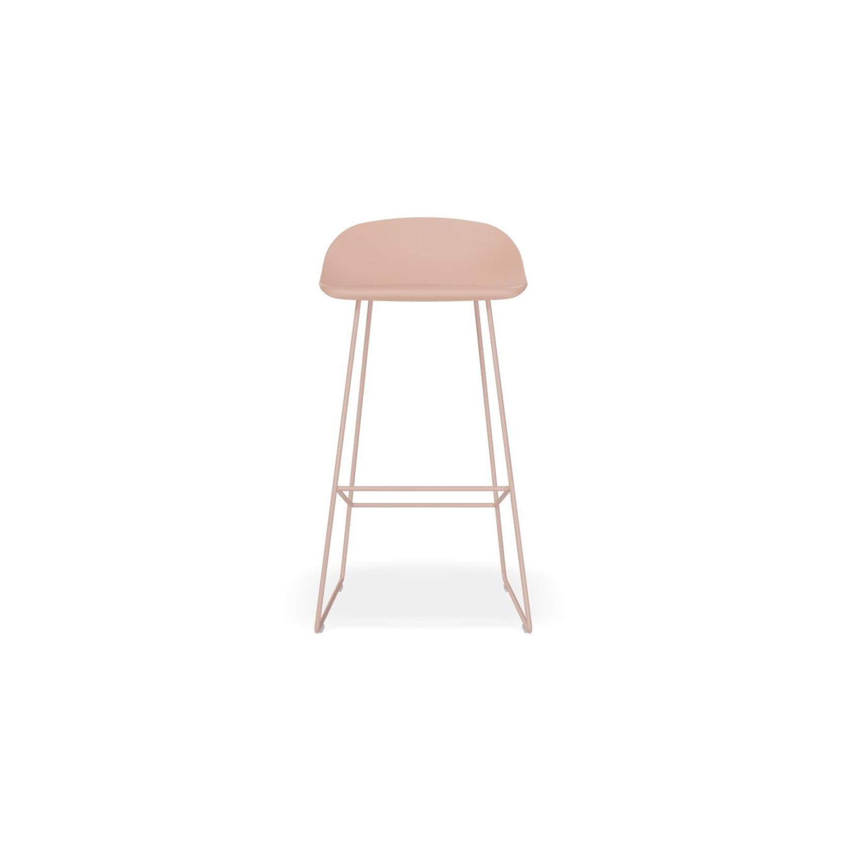 Pop Stool - Soft Pink Frame and Shell Seat gallery detail image