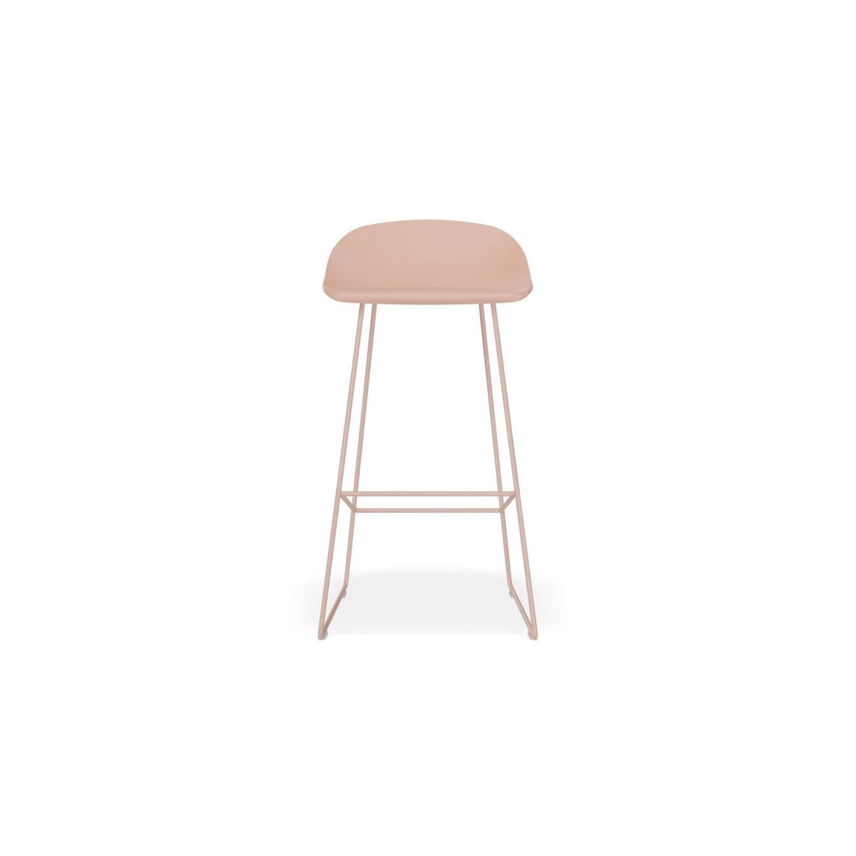 Pop Stool - Soft Pink Frame and Shell Seat gallery detail image