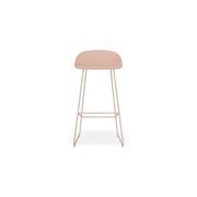 Pop Stool - Soft Pink Frame and Shell Seat gallery detail image