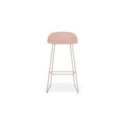Pop Stool - Soft Pink Frame and Shell Seat  - 65cm gallery detail image