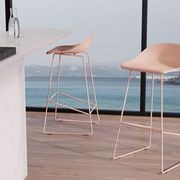 Pop Stool - Soft Pink Frame and Shell Seat gallery detail image