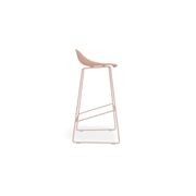 Pop Stool - Soft Pink Frame and Shell Seat gallery detail image