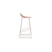 Pop Stool - Soft Pink Frame and Shell Seat gallery detail image