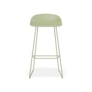 Pop Stool - Dusty Green Frame and Shell Seat gallery detail image