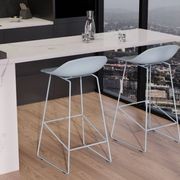 Pop Stool - Powder Blue Frame and Shell Seat gallery detail image